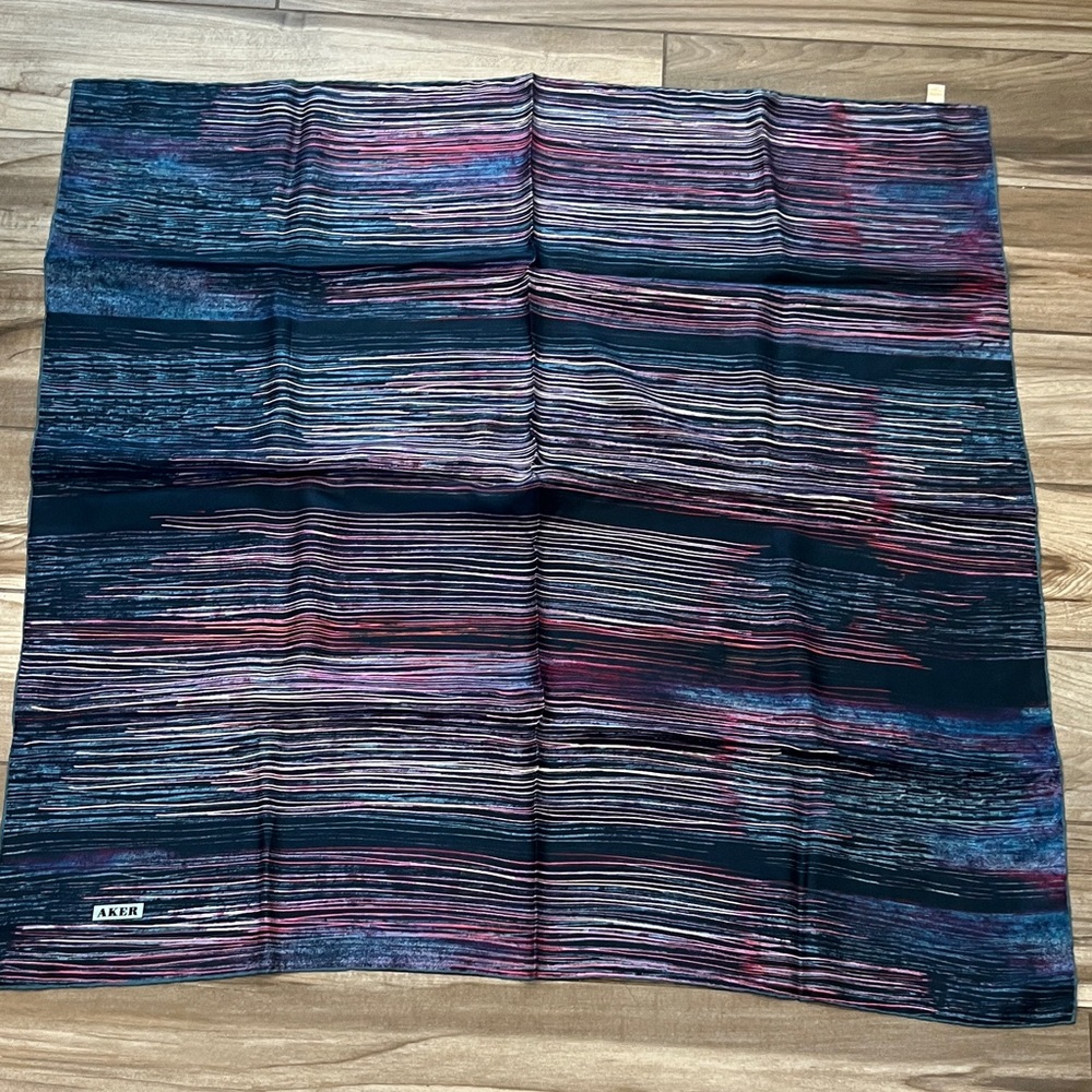 Colorful Striped silk Scarf